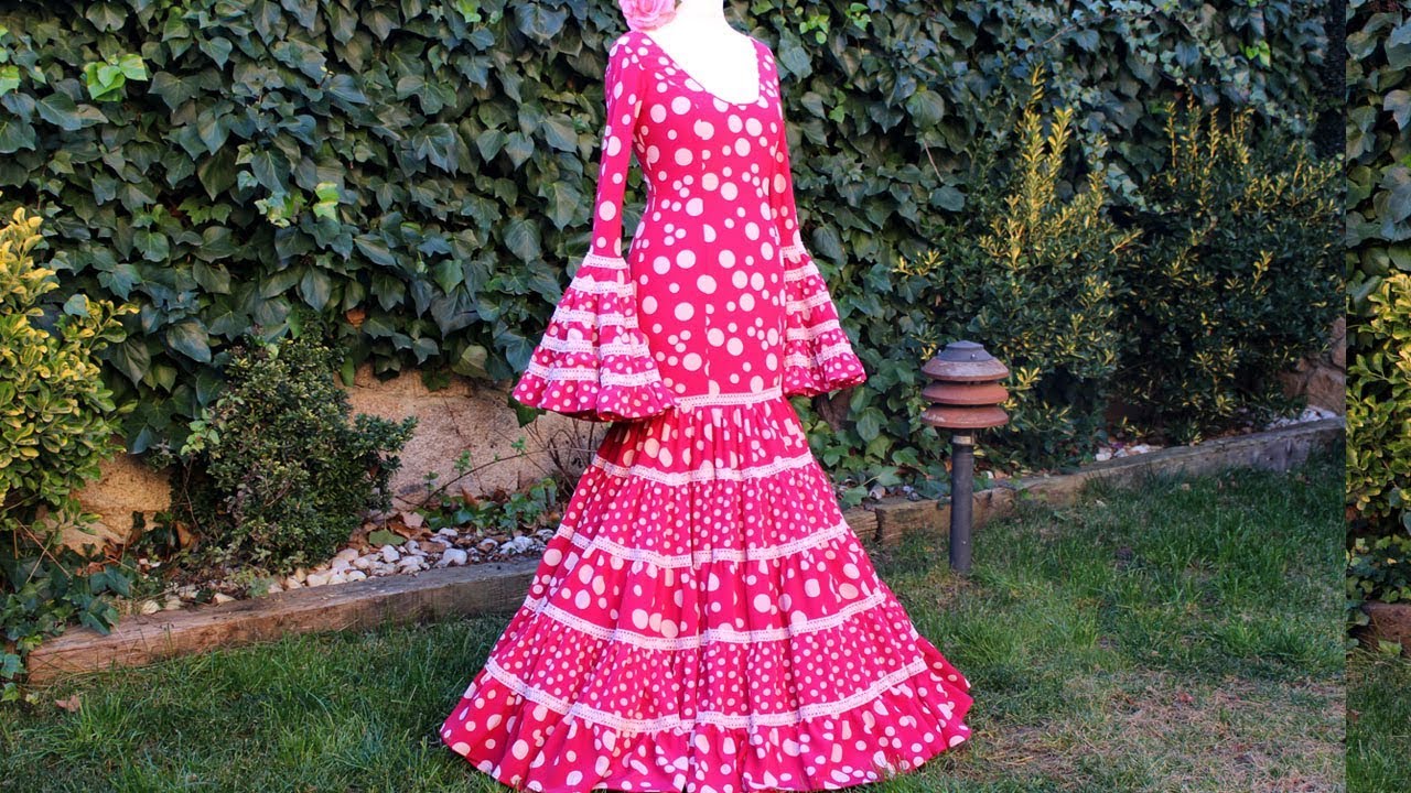 Vestido Flamenca mujer 2ª parte - YouTube