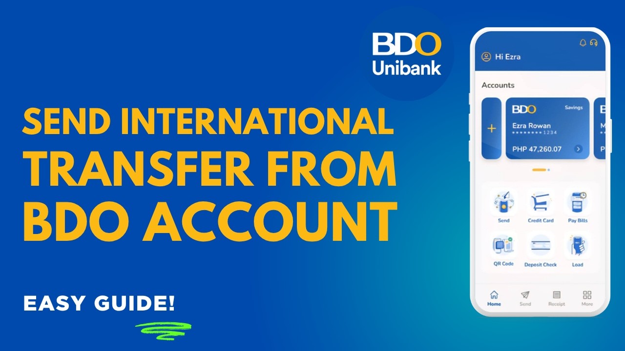 How to Send an International Transfer From a BDO Account - YouTube