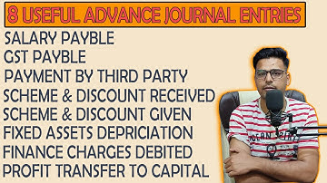 Advance Journal Entries in Tally Part - 1 | 8 Useful Journal Entries