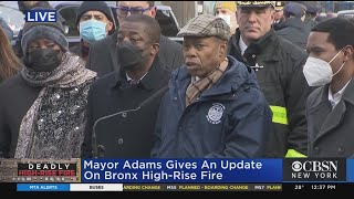 Mayor Adams Shares Latest On Bronx Fire