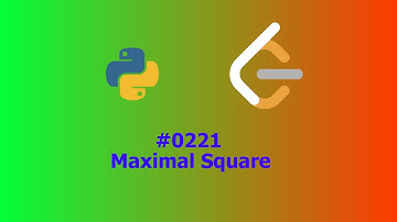 No Sound Leetcode 221: Maximal Square
