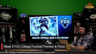 Week 5 FCS College Football Preview & Picks | The College Football Experience