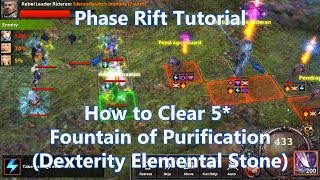 Legion of Heroes | How to Clear 5* Dexterity Elemental Stone Phase Rift | LoH Tutorial screenshot 5