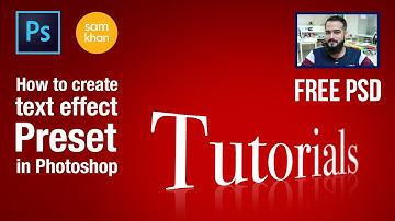Photoshop tutorials | How to Create ANY Text Effect Preset in Photoshop cc by samkhancreative