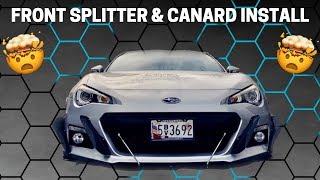 BRZ APR Front Splitter and Canards install