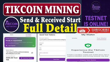 TikCoin New Update/Create Testnet Wallet/Starts Send & Received/P2P/Fully Details Review/Full Guide 