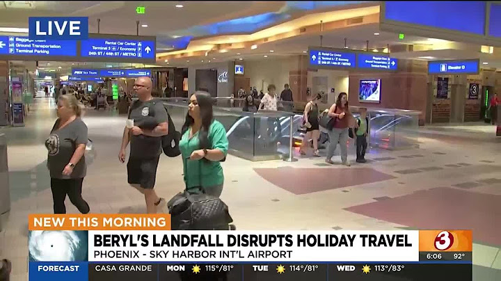 Hurricane Beryl's landfall disrupts holiday travel
