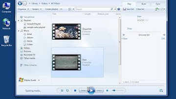 Windows 7 Control Video Playback with the On-Screen Controls in Windows Media Player