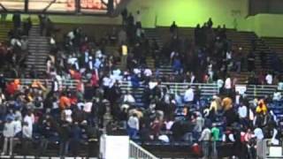 Fight in stands at Lakeshore Classic, Genesis Center, Gary, IN