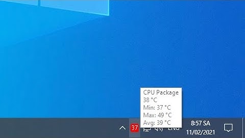 How to display CPU temperature on Windows