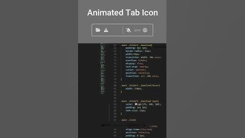 Animated Tab Icon #shorts #tabs #html #css  #RazaDeveloper