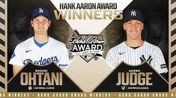 Shohei Ohtani and Aaron Judge are your 2025 Hank Aaron Award recipients!