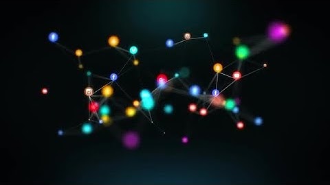 Moving Plexus - Social Media Icons Stock Motion Graphics