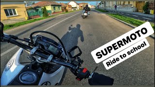 Supermoto  Ride to school ROMANIA Yamaha WR125x