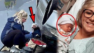 Pregnant Firefighter Heroically Saves Woman in Car Crash – And Then Goes Right to the Hospital to Gi by watchJojo 1,117 views 7 months ago 2 minutes, 19 seconds