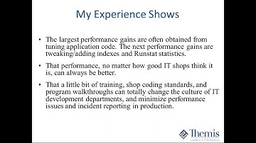 Db2 Top Reasons for Poor SQL, Program, and Application Performance