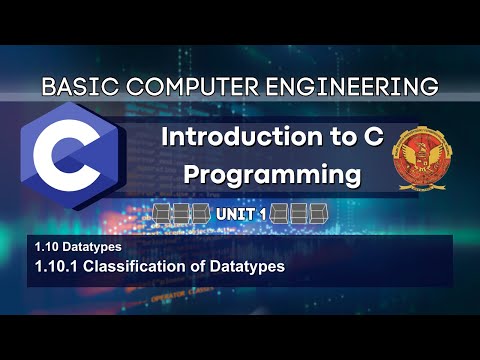1.10.1 | Unit 1 | BT-2005 | C Programming | BASIC COMPUTER ENGINEERING | RGPV