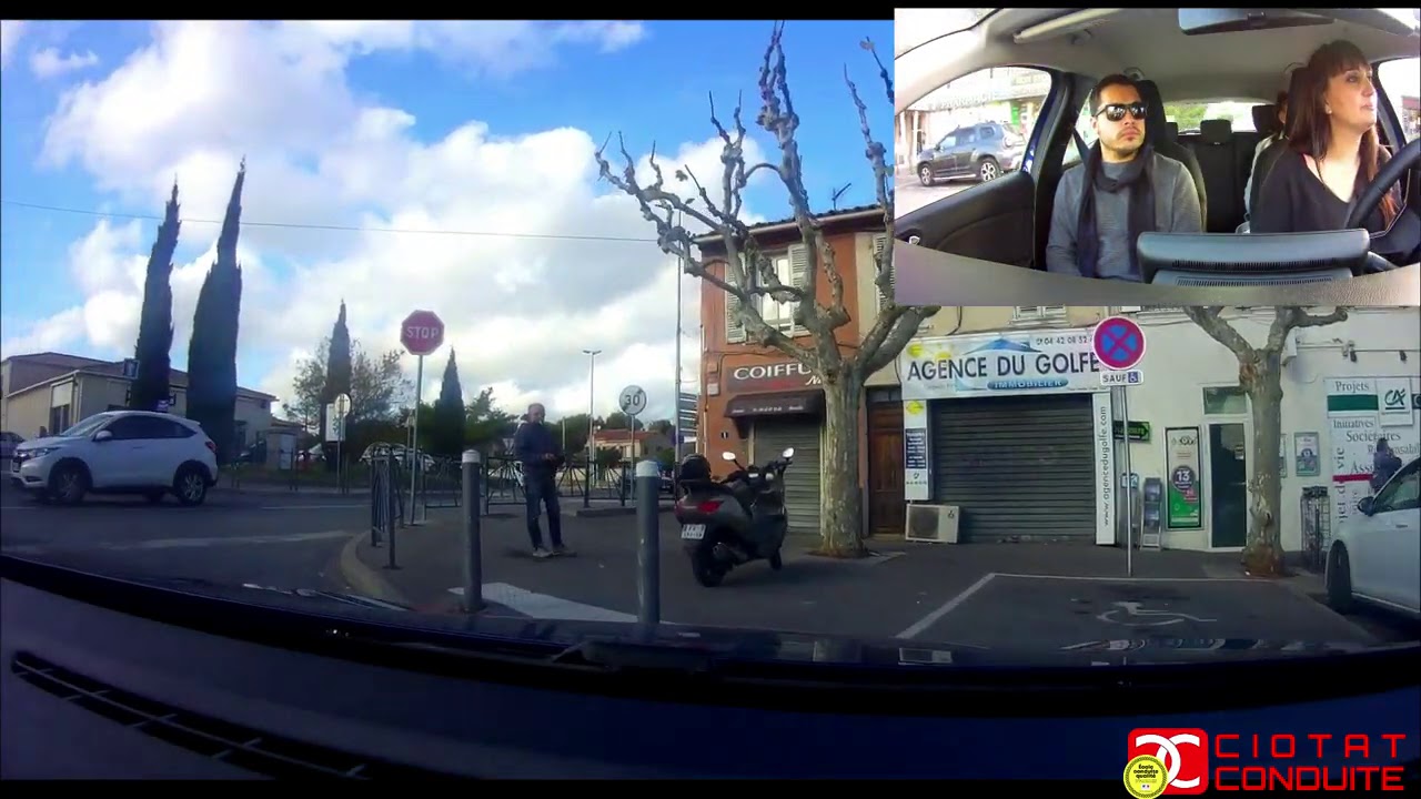 EXAMEN BLANC du PERMIS avec CONDUITE COMMENTÉE par Delphine #5  PARCOURS PERMIS LA CIOTAT 