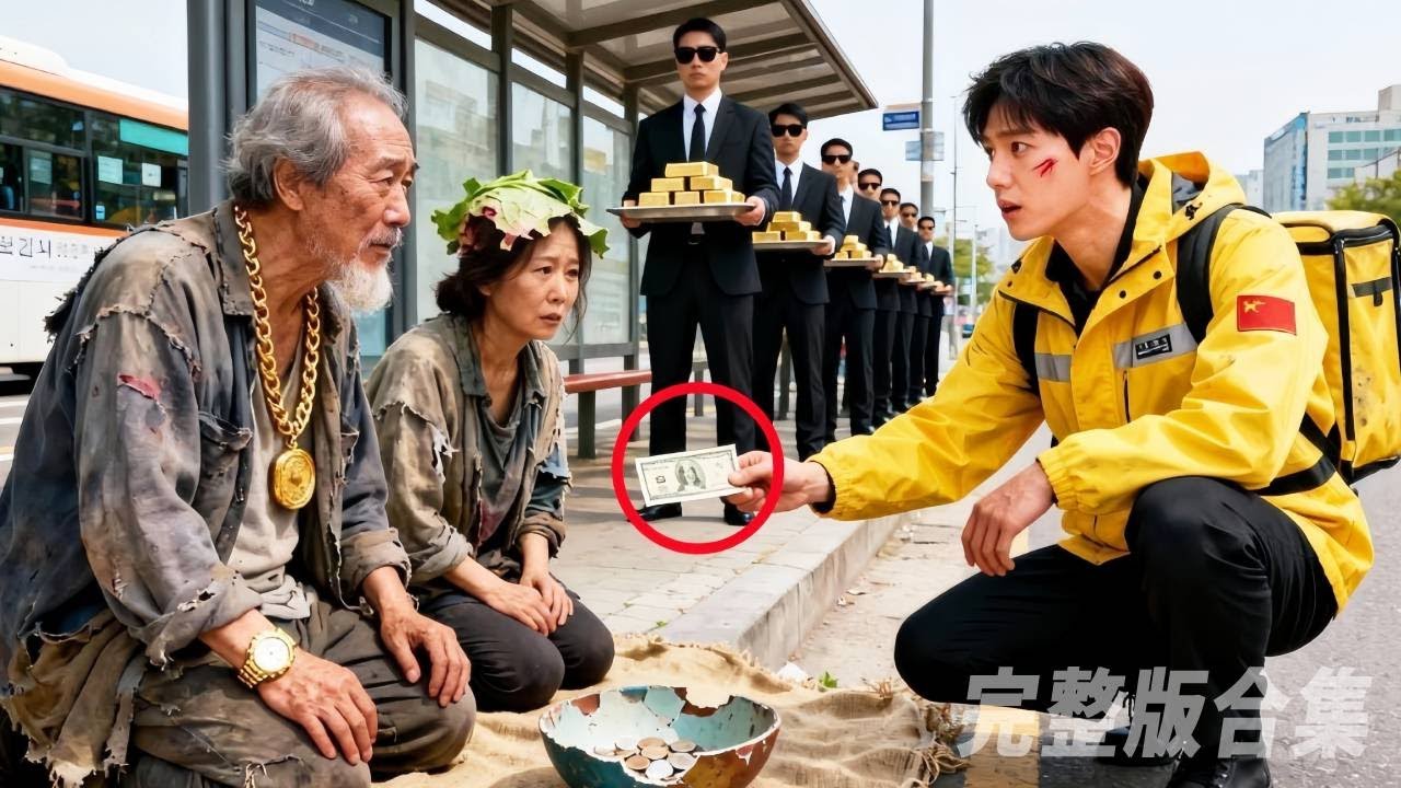 富豪父母裝成乞丐考驗送快遞的窮兒子，沒想到他卻為他們捐出最後一塊錢！命運就此改變！