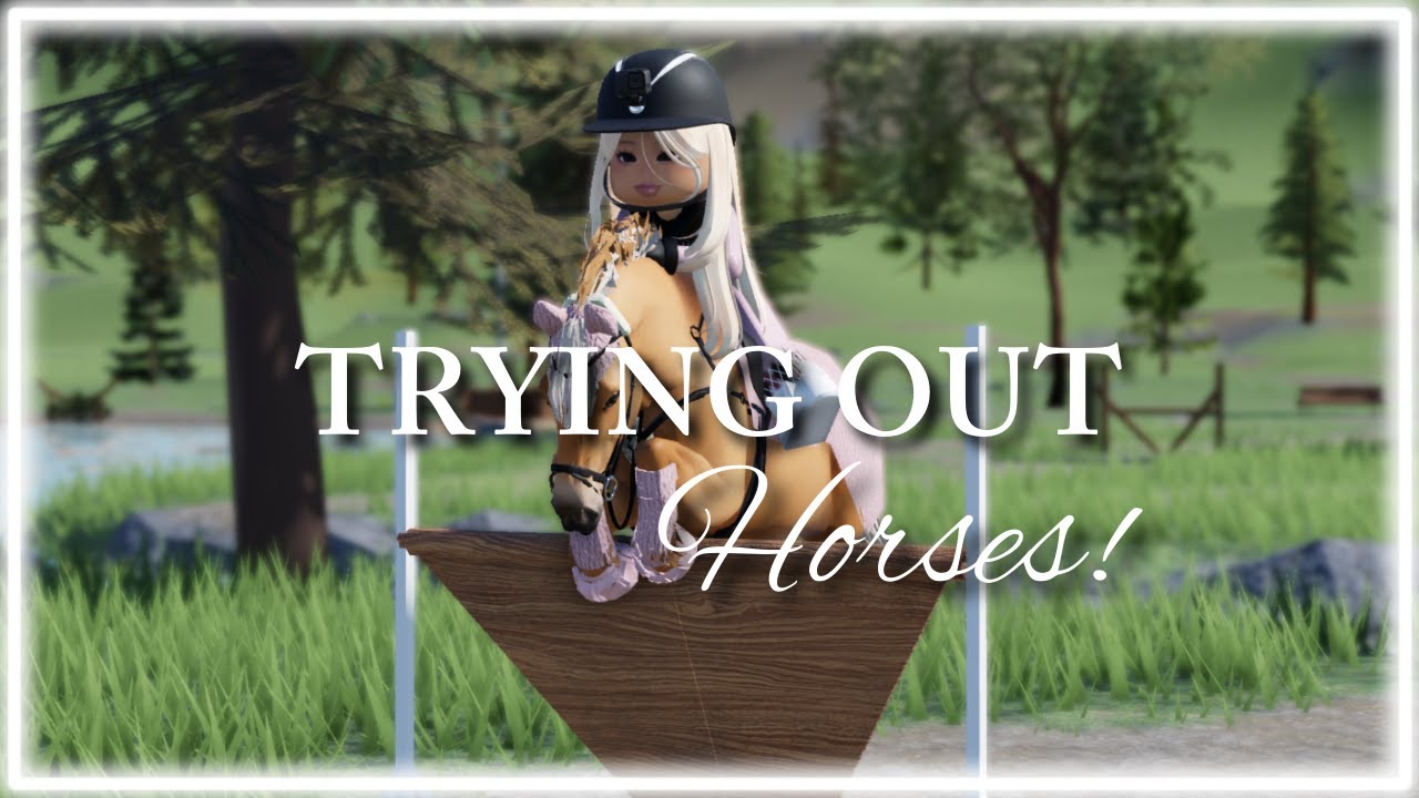 TRYING OUT 3 NEW HORSES!!! || Strideway RP Episode 3