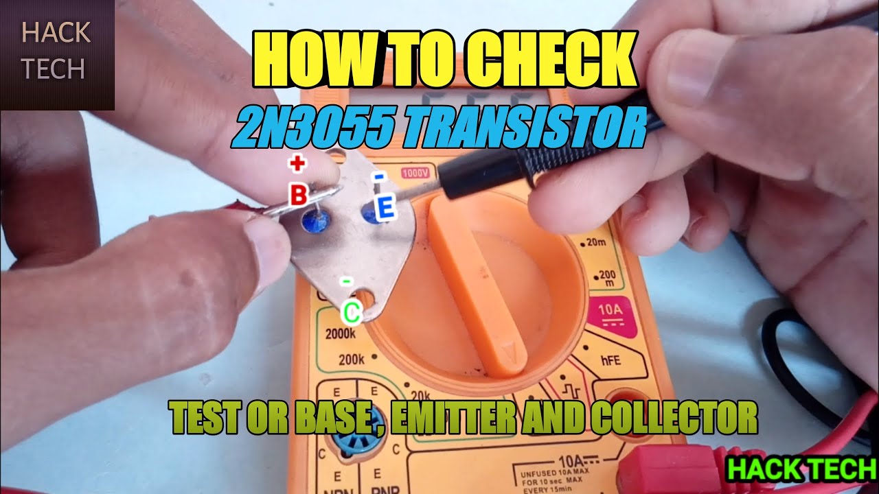 how to test a 2n3055 transistor