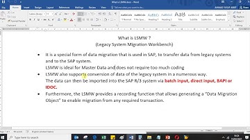 SAP - PP LSMW How To Upload by LSMW - BOM