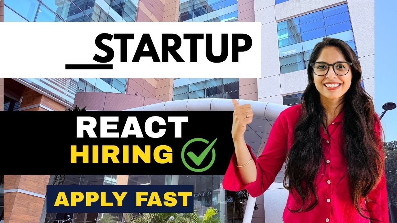 Startup React Developer Hiring 🚀 Freshers & Experienced | Apply Now ...