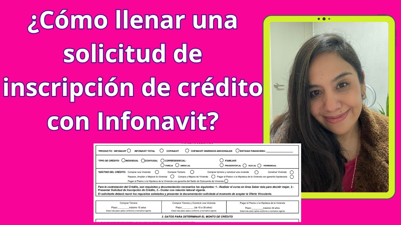 Solicitud De Inscripción De Crédito Mejoravit www.youtube.com