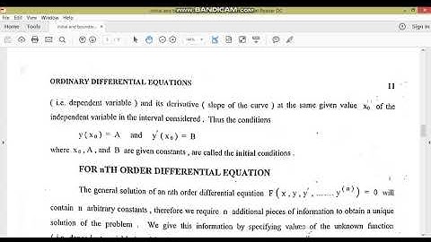 Initial and Boundary conditions//ODE//M.Adnan Anwar