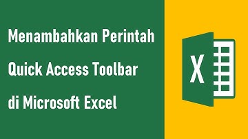 Cara Menambahkan Perinta Pada Quick Access Toolbar di Excel