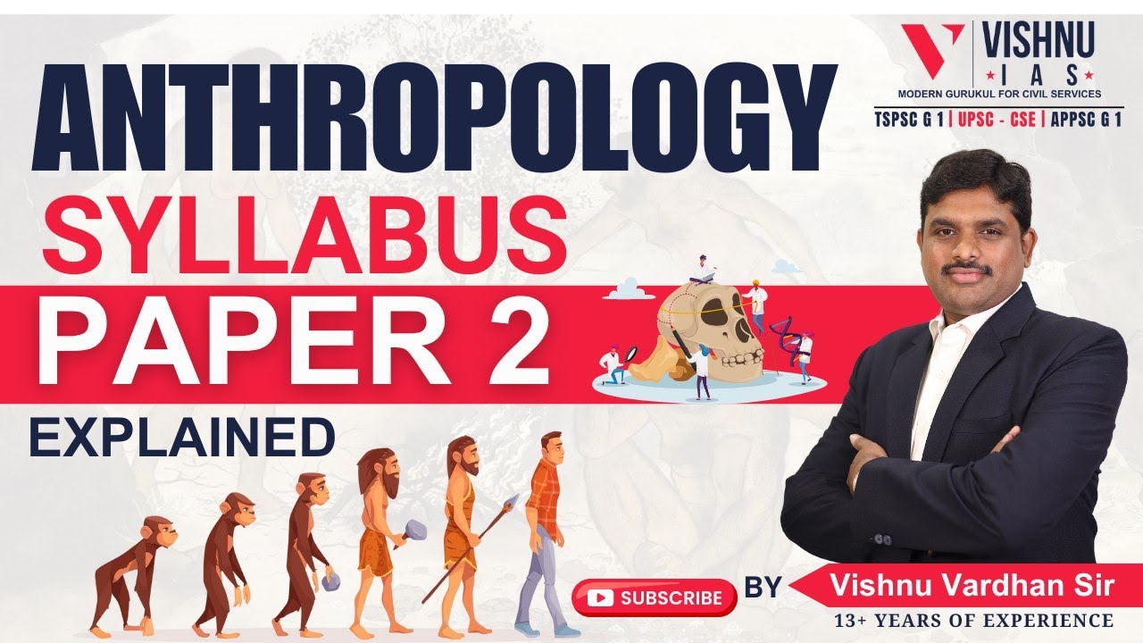 UPSC Optional Anthropology Paper 2 Syllabus explained by Vishnu sir # ...