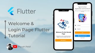 Amazing Welcome, Login, Sign-up page - Flutter - Full Source Code