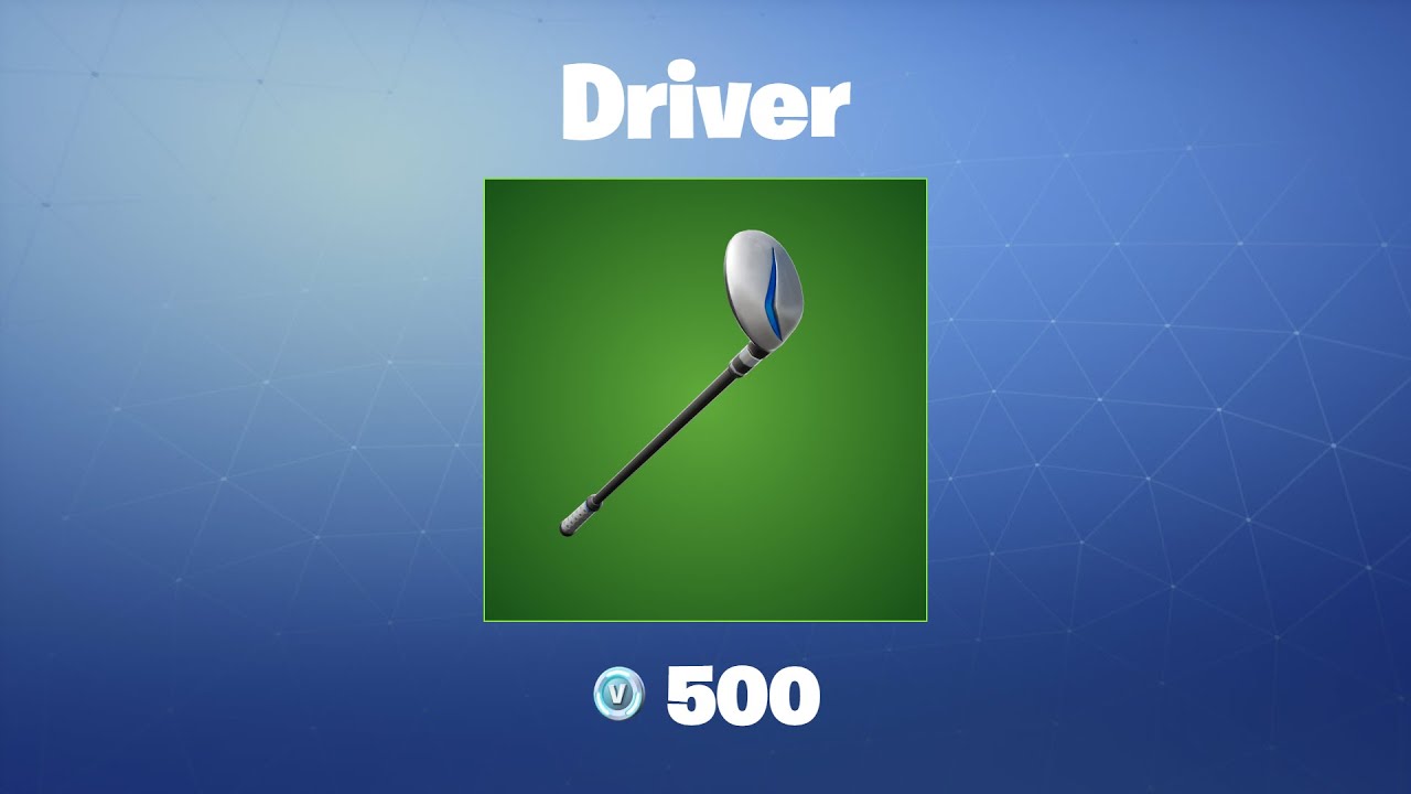 Driver Fortnite Pickaxe YouTube