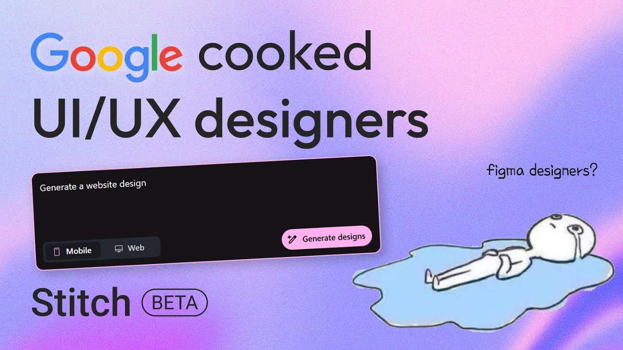 Google introduced AI to create UI/UX designs | Stitch | DVxUI - YouTube