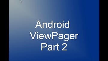 Android View Pager Tabs  FragmentStateAdapter Part 2