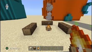 minecraft how to make Bikini bottom Part 18 - making the campfire screenshot 4