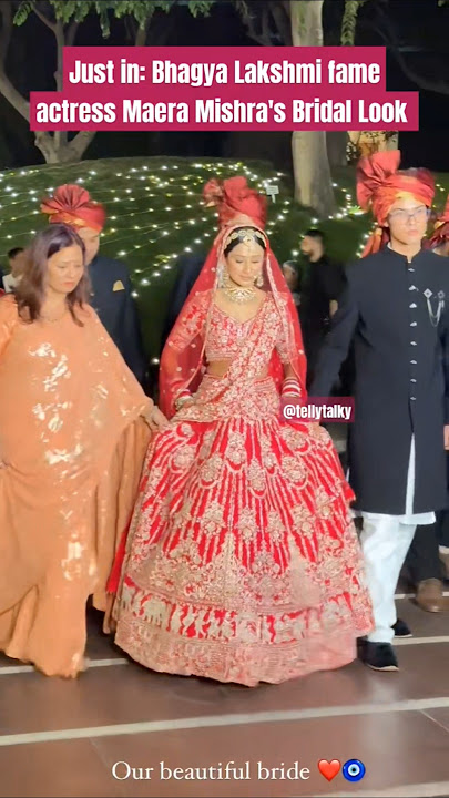 Exclusive: Bhagya Lakshmi fame actress Maera Mishra's bridal look out #maeramishra #bhagyalakshmi