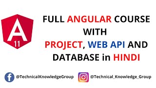 Angular 11 - Angular 11 Course with Project, WEB API and Database in Angular 11 in HINDI Angular 11 How To Call Web Api In Angular 11 Tutorial 27