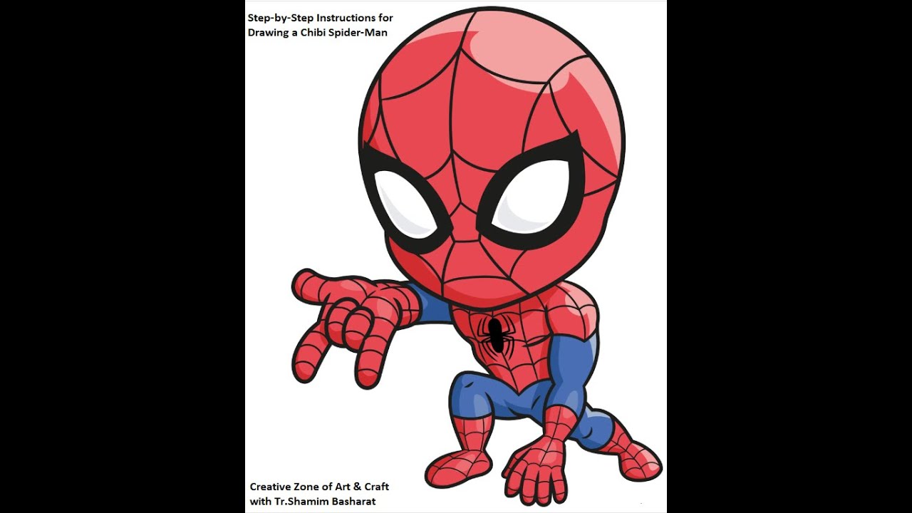 Learn how to draw a great looking Chibi Spider-Man