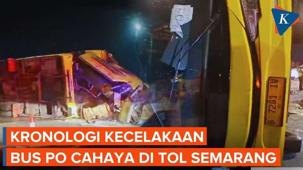 Kronologi Kecelakaan Bus PO Cahaya Trans di Exit Tol Krapyak Semarang