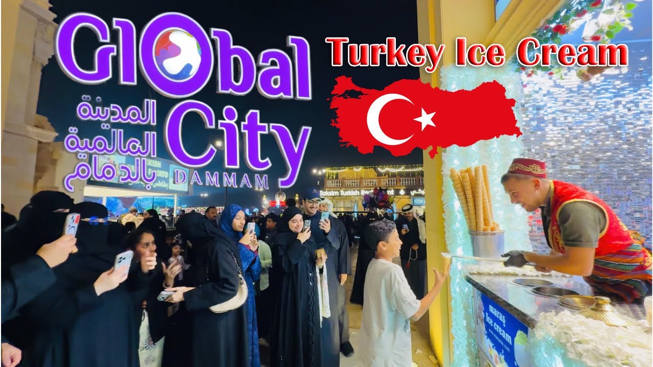 Dammam Global City || Turkey Ice Cream || Winter Festival || Saudi Arabia 2026 দাম্মাম গ্লোবাল সিটি 