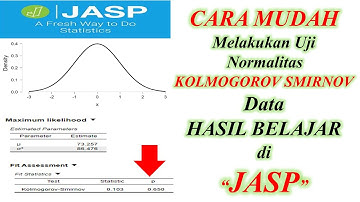 CARA MUDAH MELAKUKAN UJI NORMALITAS KOLMOGOROV SMIRNOV DATA HASIL BELAJAR DI JASP