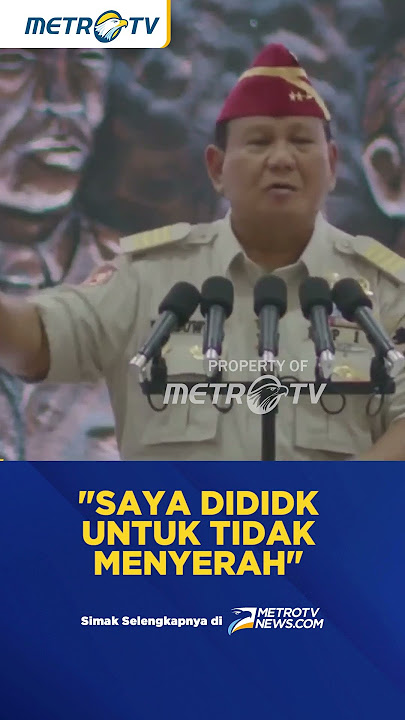 Prabowo Tegaskan Tak Akan Menyerah untuk RI 1 #shorts