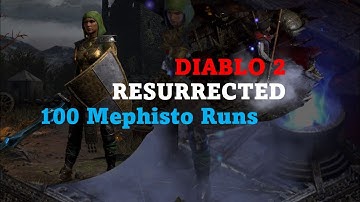 Diablo 2 Resurrected 100 Mephisto Runs with 264 Magic Find D2R