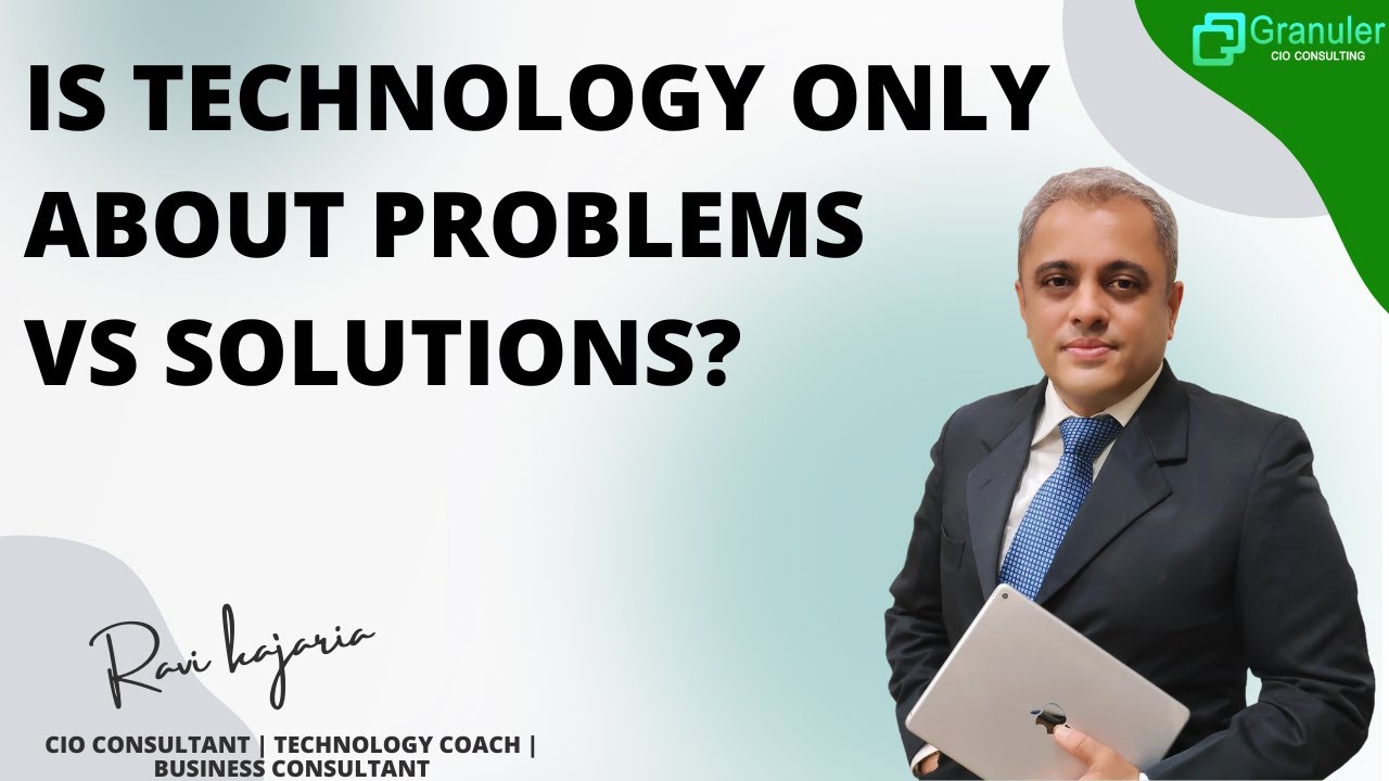 Is technology only about Problem VS Solution? - YouTube