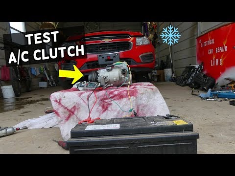 HOW TO TEST AC COMPRESSOR CLUTCH ON CHEVROLET CHEVY CRUZE MALIBU EQUINOX TRAX SILVERADO TAHOE CAMARO