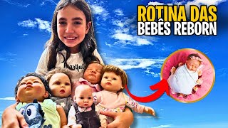 ROTINA DAS BEBÊS REBORNS - FAMÍLIA PORCIDES