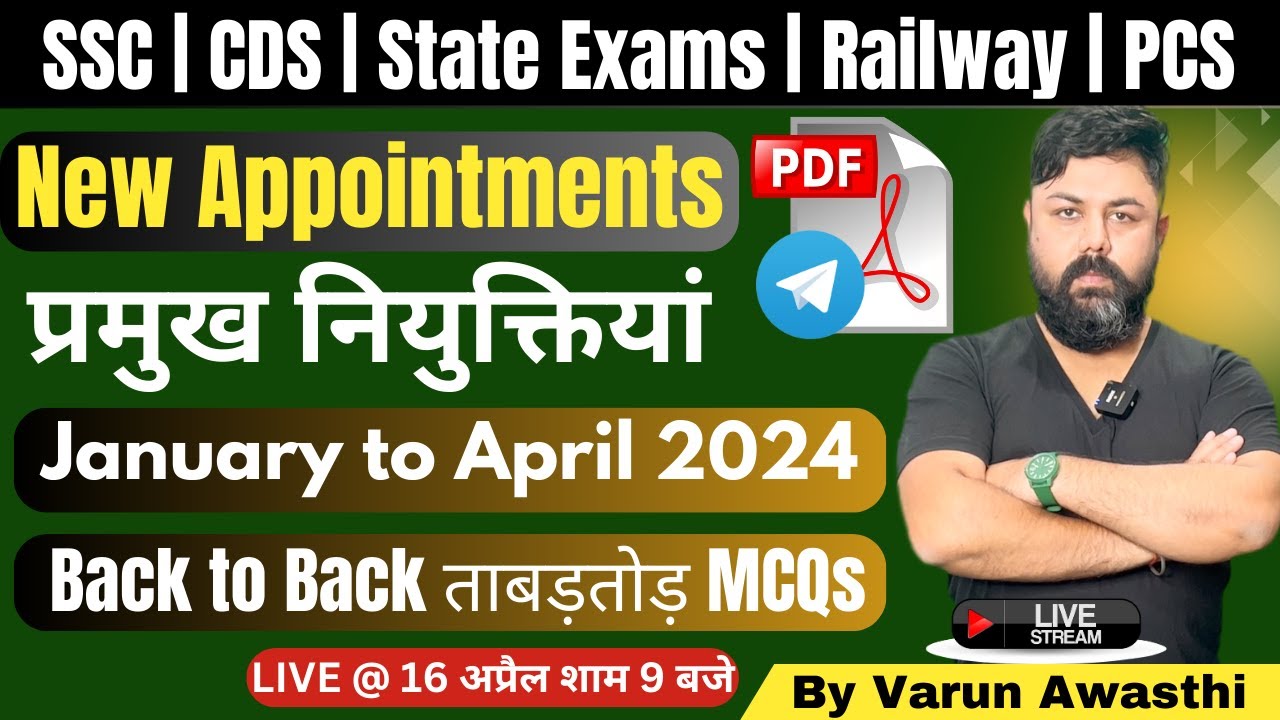 Important appointments international and national current affairs