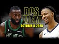 Boston Celtics vs Memphis Grizzlies Full Game Highlights - October 8, 2025 | NBA Preseason
