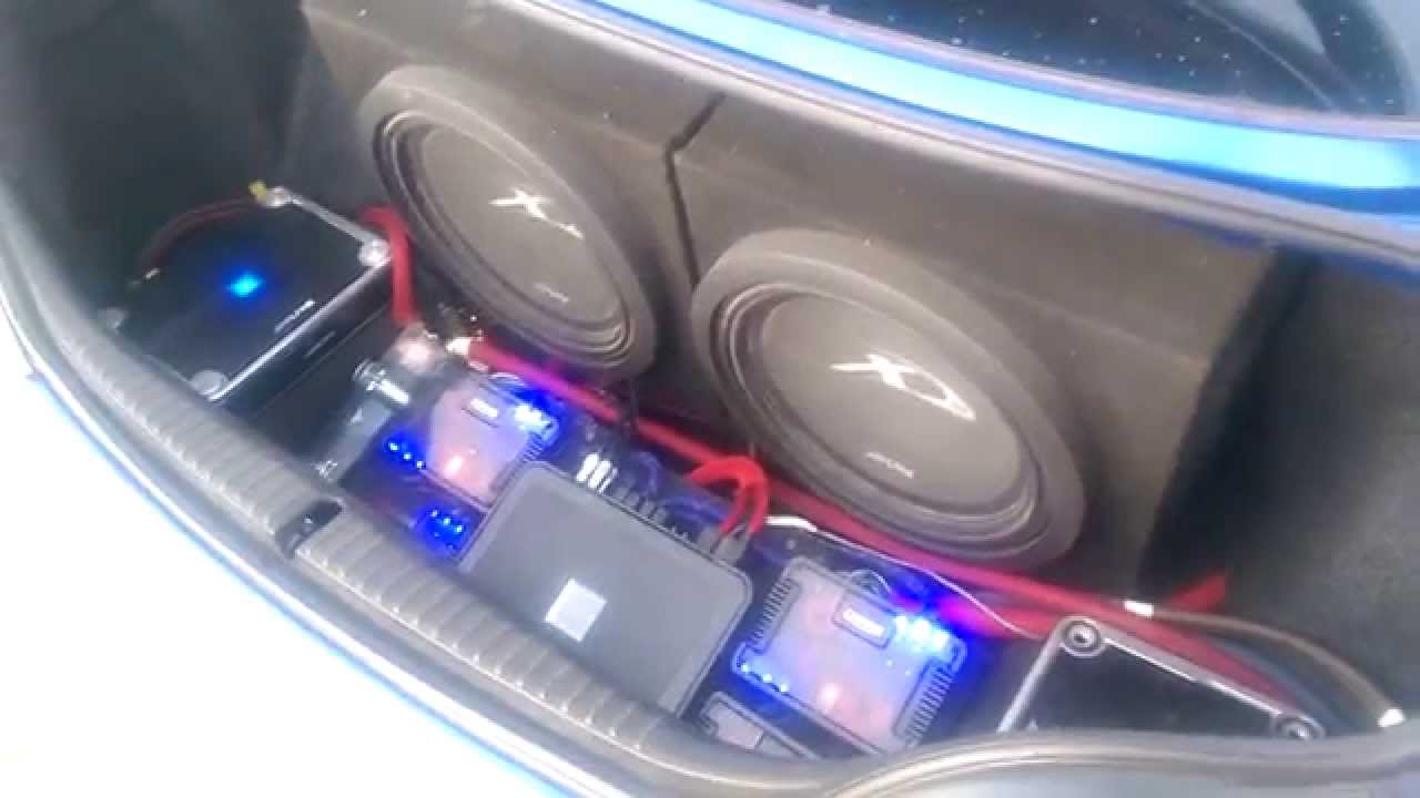 Mazda Rx8 R3 Double Alpine TypeX 12" Subwoofers YouTube